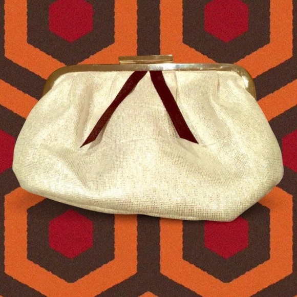 BVLGARI Handbags - VINTAGE 00s BVLGARI Parfums Silver & White Mini Clutch